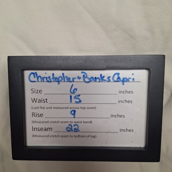 Christopher Banks Cropped Capri Palm Tree Fish Tropical Embroidery Womens 6 - Picture 5 of 9